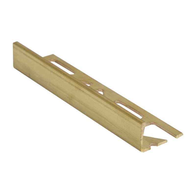Dural Solid Brass Straight Edge Tile Trim DSM 2.5m Pro Tiler Tools